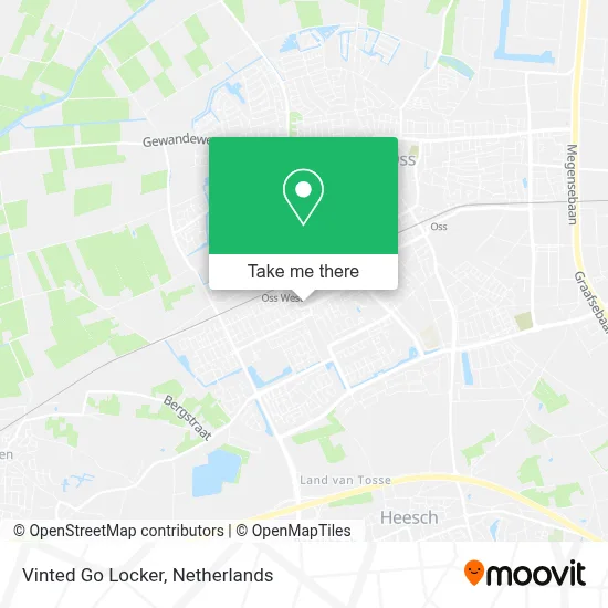 Vinted Go Locker map
