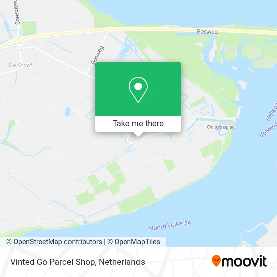 Vinted Go Parcel Shop map