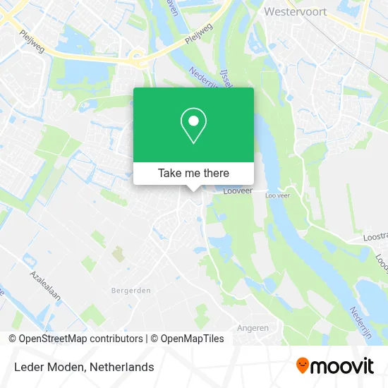Leder Moden map
