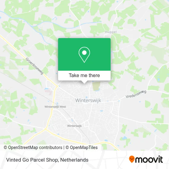 Vinted Go Parcel Shop Karte