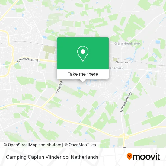Camping Capfun Vlinderloo map