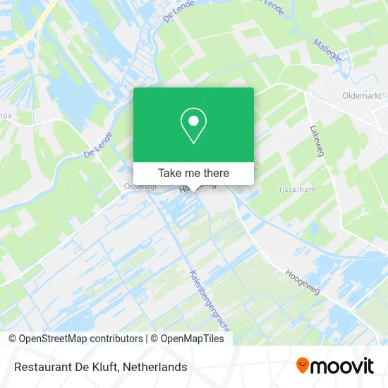 Restaurant De Kluft map