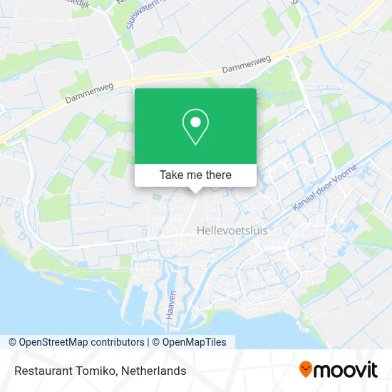 Restaurant Tomiko map