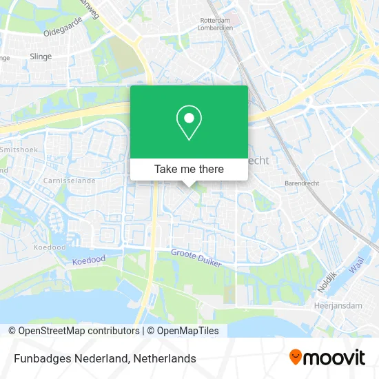 Funbadges Nederland map