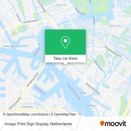 Imago Print Sign Display map