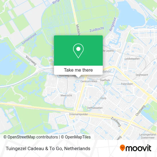 Tuingezel Cadeau & To Go map