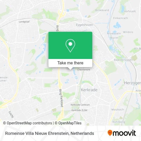 Romeinse Villa Nieuw Ehrenstein map