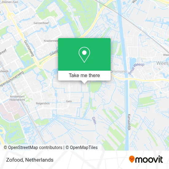 Zofood map