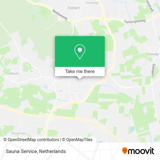 Sauna Service map