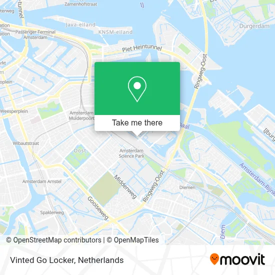 Vinted Go Locker map