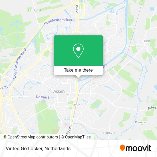 Vinted Go Locker map
