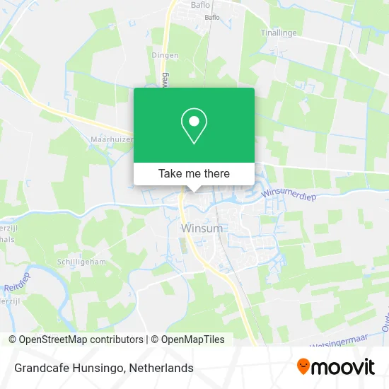 Grandcafe Hunsingo map