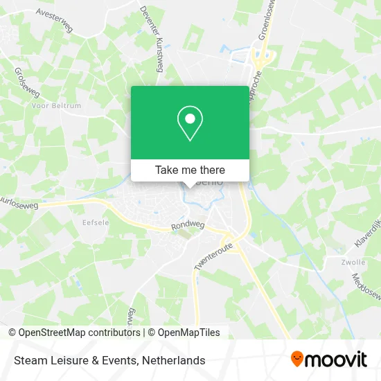 Steam Leisure & Events map