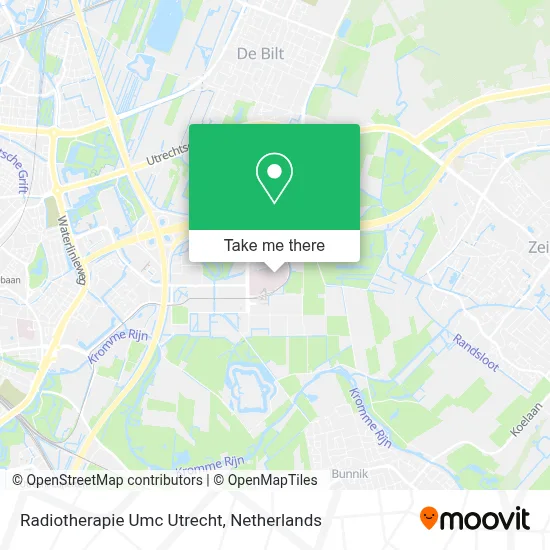 Radiotherapie Umc Utrecht map