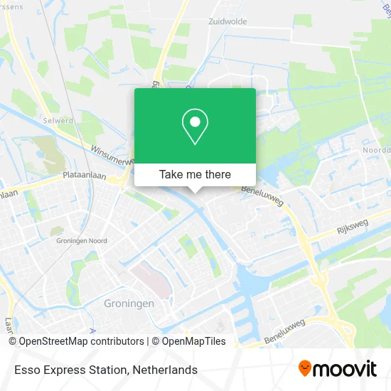 Esso Express Station map
