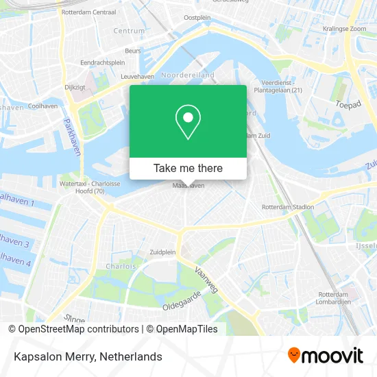 Kapsalon Merry map