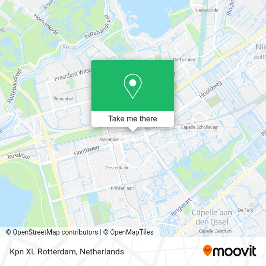 Kpn XL Rotterdam map
