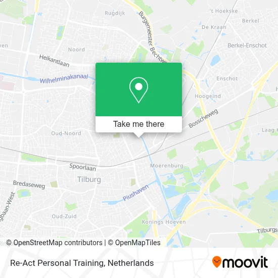 Re-Act Personal Training map