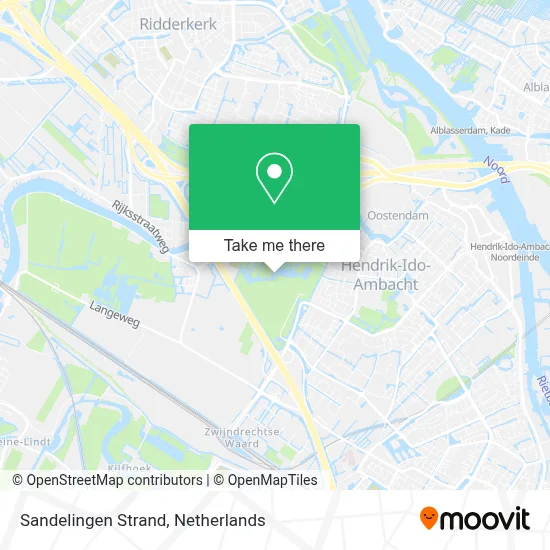 Sandelingen Strand map