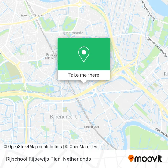 Rijschool Rijbewijs-Plan map