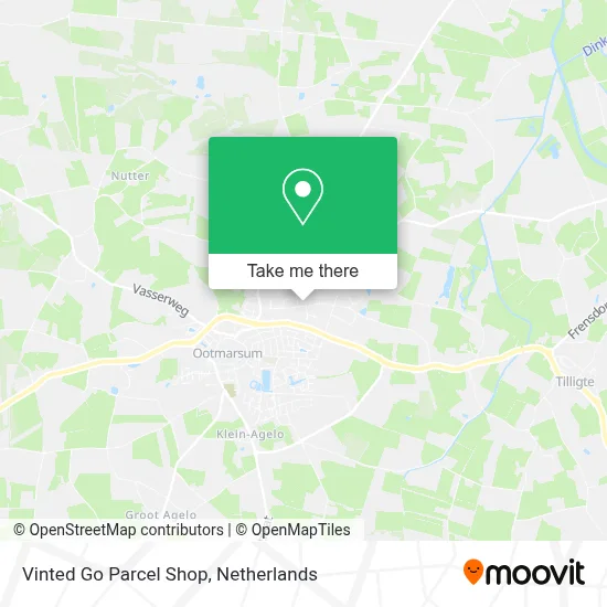 Vinted Go Parcel Shop Karte