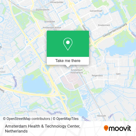 Amsterdam Health & Technology Center map