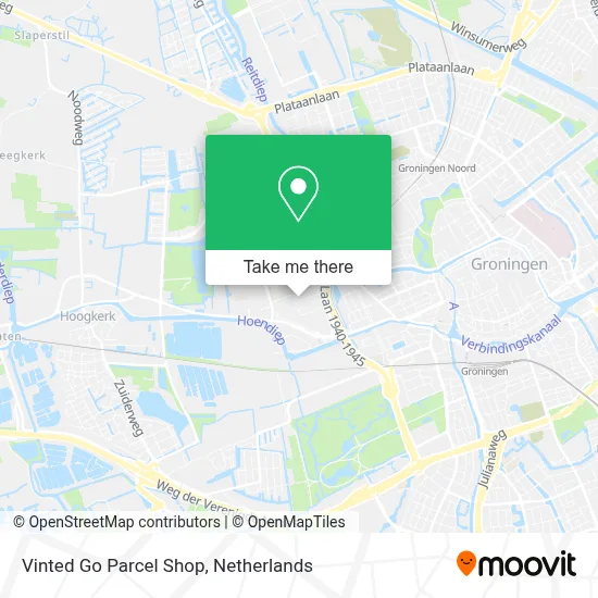 Vinted Go Parcel Shop Karte