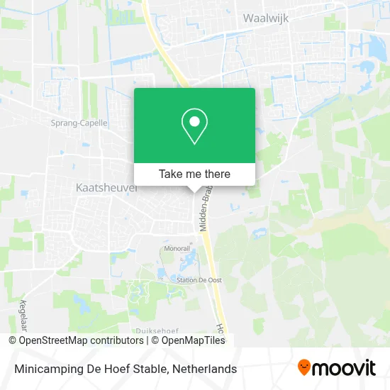 Minicamping De Hoef Stable map
