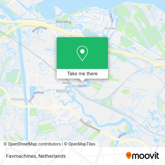 Favmachines map