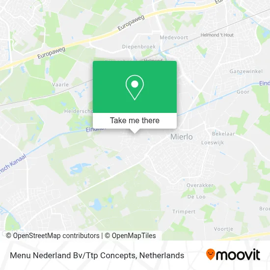 Menu Nederland Bv/Ttp Concepts map