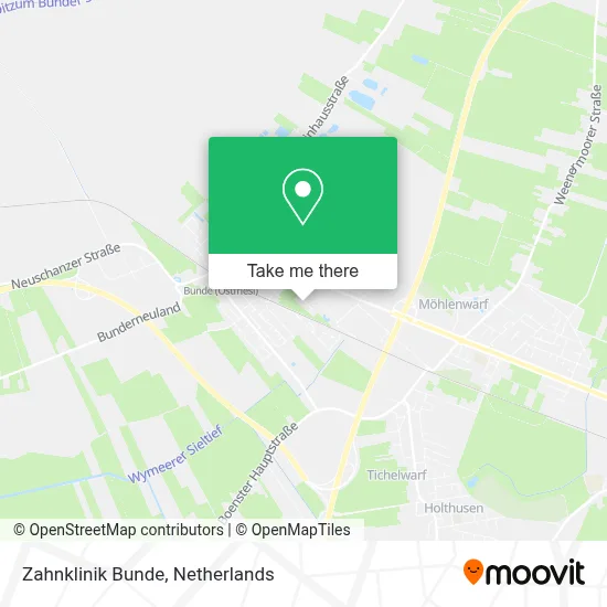 Zahnklinik Bunde Karte