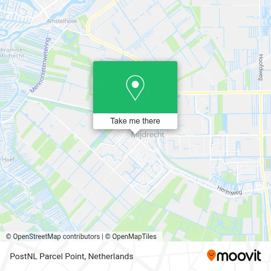 Postnl Pakketpunt map