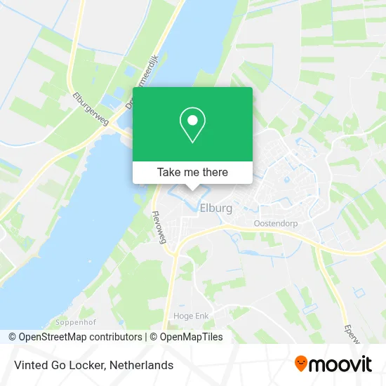 Vinted Go Locker map