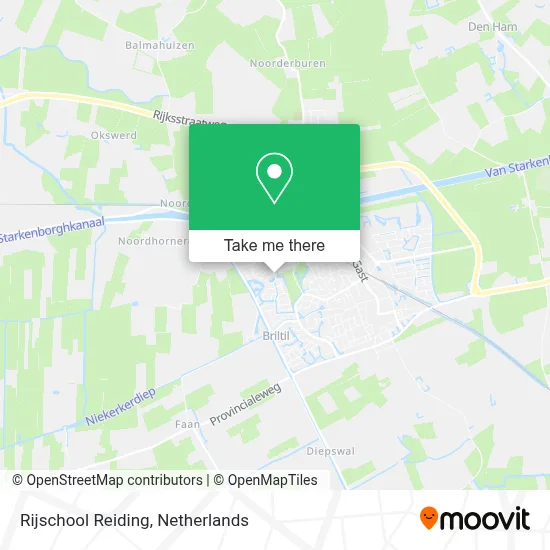 Rijschool Reiding map