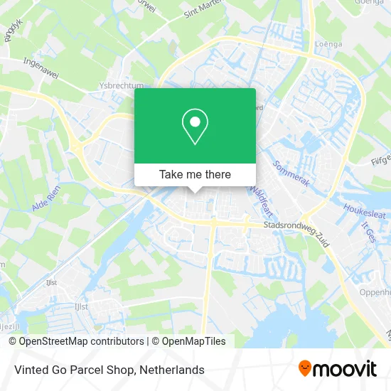 Vinted Go Parcel Shop Karte