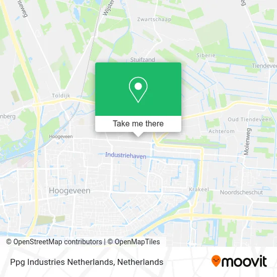 Ppg Industries Netherlands map