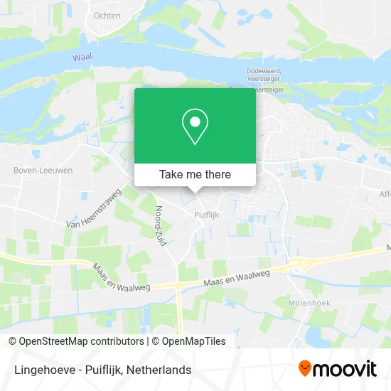 Lingehoeve - Puiflijk map
