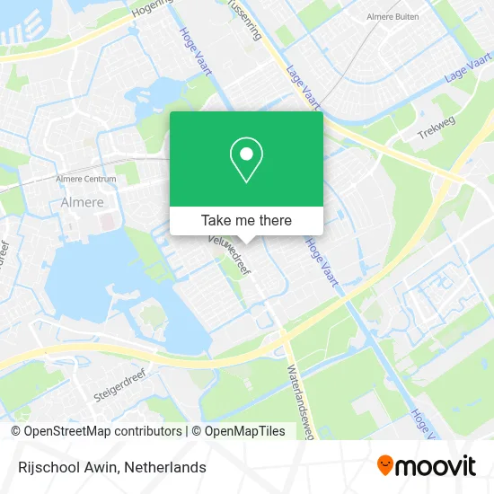 Rijschool Awin map