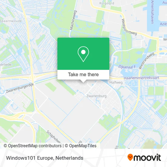 Windows101 Europe map