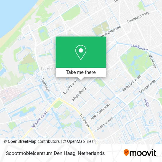 Scootmobielcentrum Den Haag map