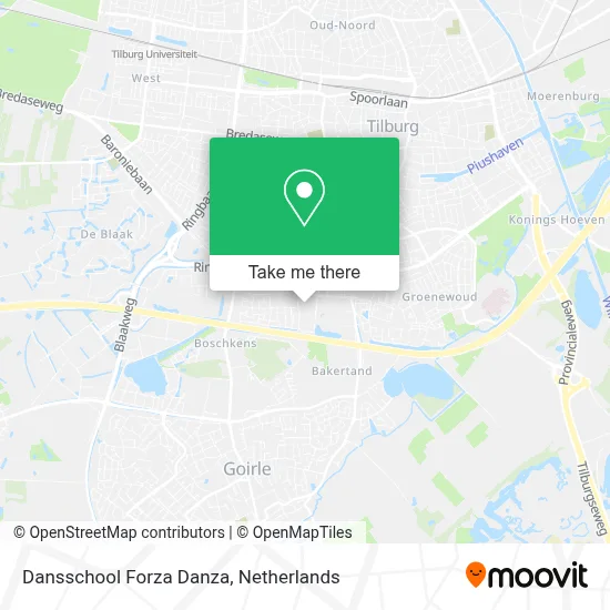 Dansschool Forza Danza map