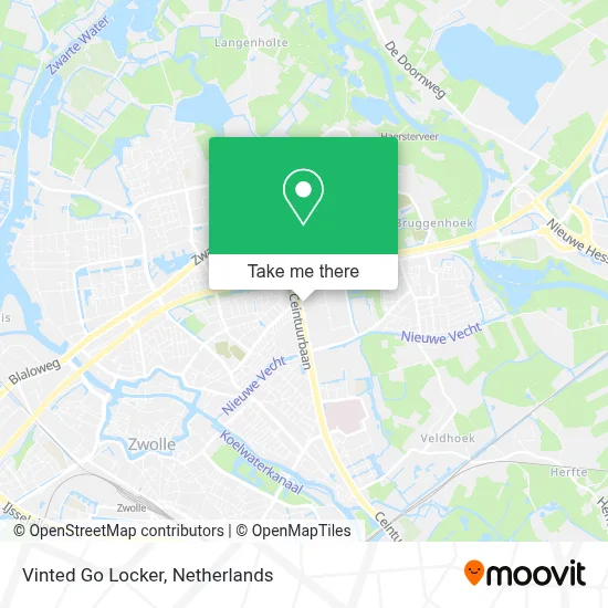 Vinted Go Locker map