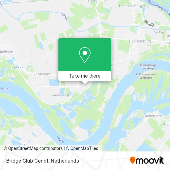 Bridge Club Gendt Karte