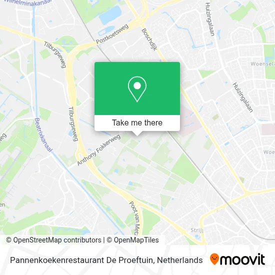 Pannenkoekenrestaurant De Proeftuin map