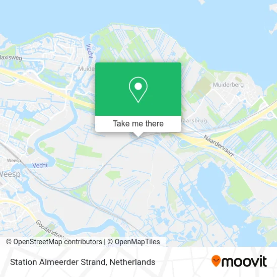 Station Almeerder Strand map