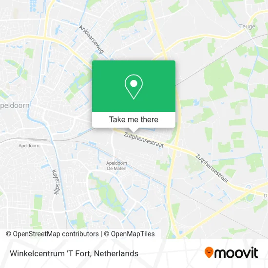 Winkelcentrum 'T Fort map