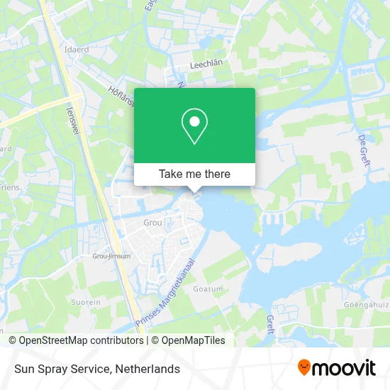 Sun Spray Service map