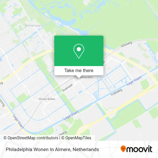 Philadelphia Wonen In Almere map