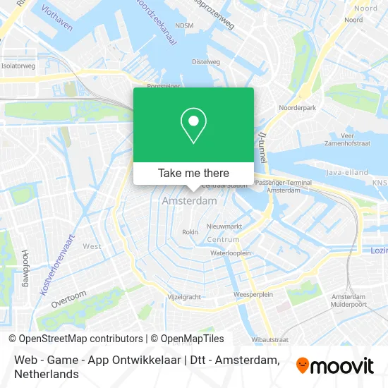 Web - Game - App Ontwikkelaar | Dtt - Amsterdam map