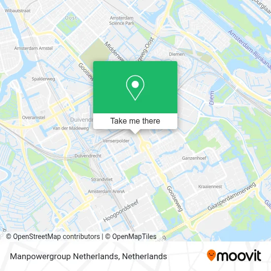 Manpowergroup Netherlands map